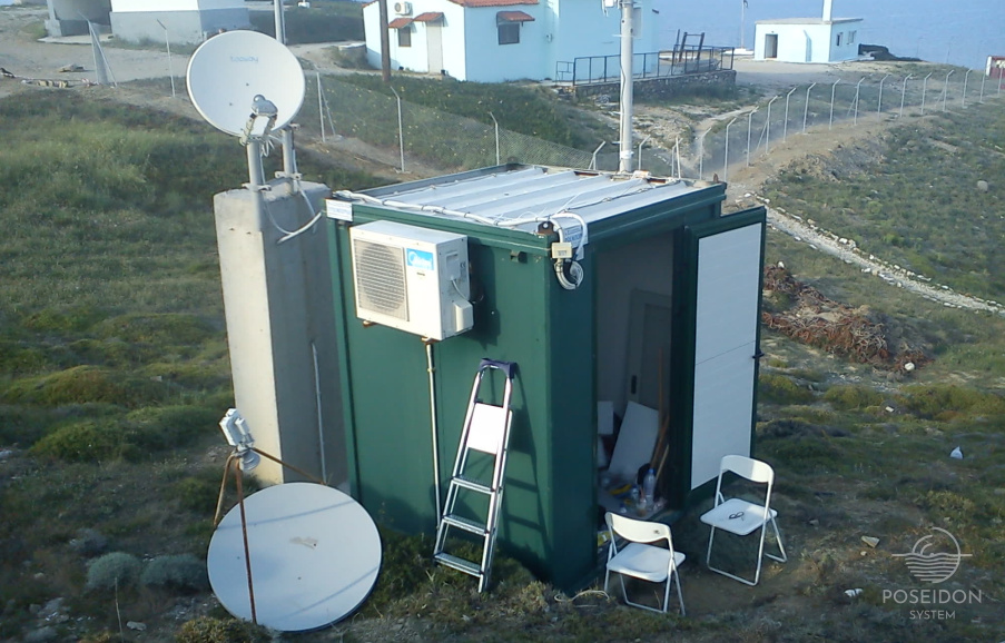 HF radar’s container at Plaka 