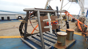 The termination of the submarine electro-optical cable that will be deployed close to the seabed platform (May 2018)