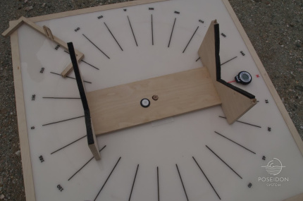 The compass calibration table