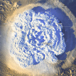 Δορυφορική εικόνα έκρηξης ηφαιστείου Τόνγκα